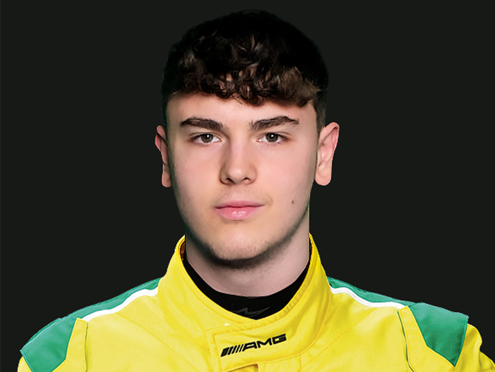 The young talent Lorenzo Ferrari The young MANN-FILTER driver talent Lorenzo Ferrari in his yellow-green race suite