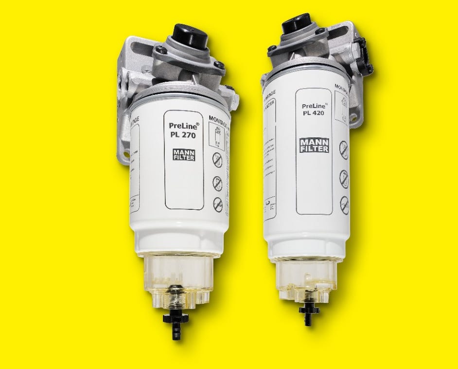 MANN-FILTER PreLine ist eine innovative Vorfilterlösung für Dieselkraftstoffsysteme