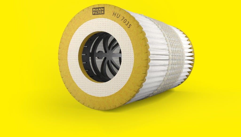 Oil filter HU7035 by MANN-FILTER to preserve lubricant quality