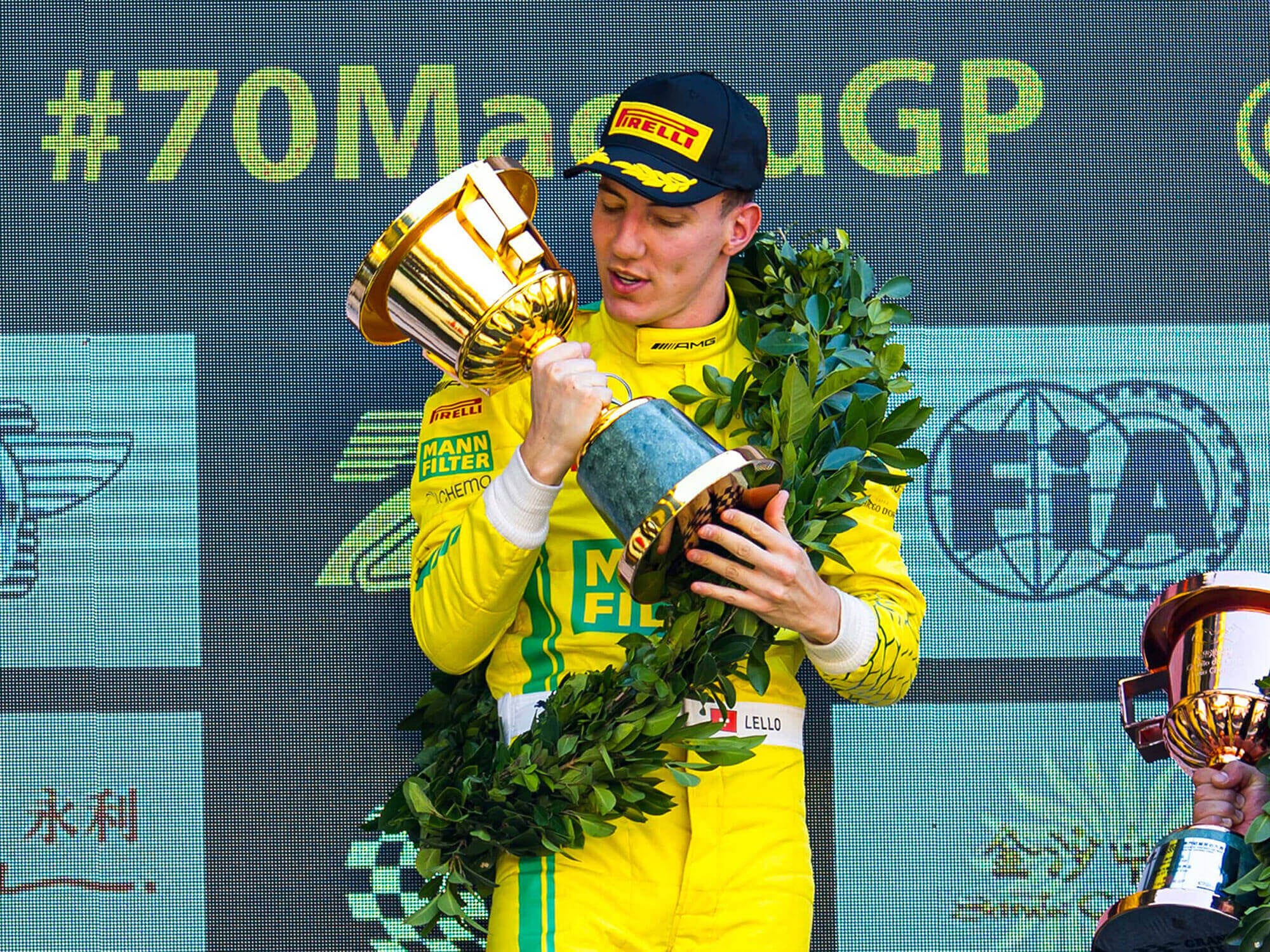Macau Grand Prix winner Raffaele Marciello on the MANN-FILTER Mamba