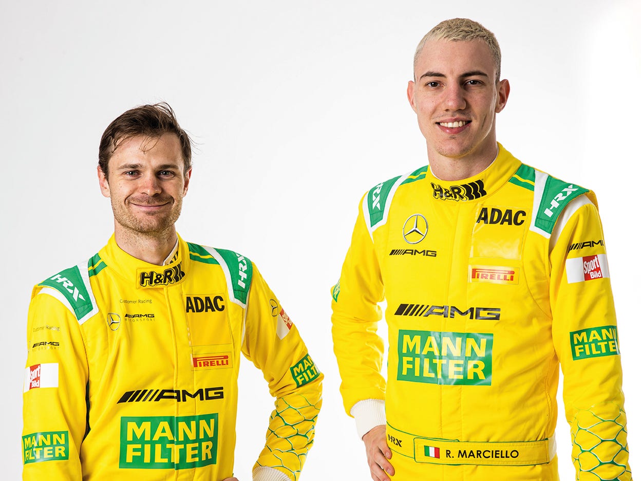 MANN-FILTER Team LANDGRAF Fahrer-Duo MANN-FILTER Team LANDGRAF – Die beiden Fahrer Jonathan Aberdein, Raffaele Marciello