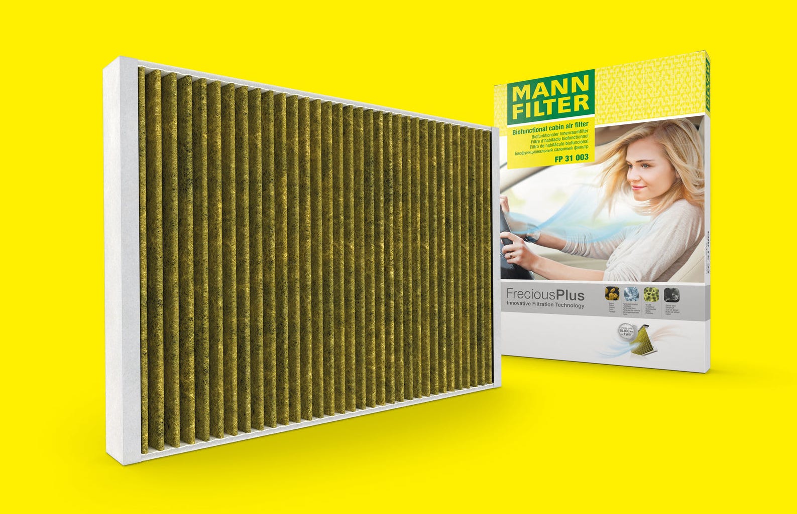 Biofunktionale Innenraumfilter von MANN-FILTER sorgen für saubere Luft in Ihrem Fahrzeug