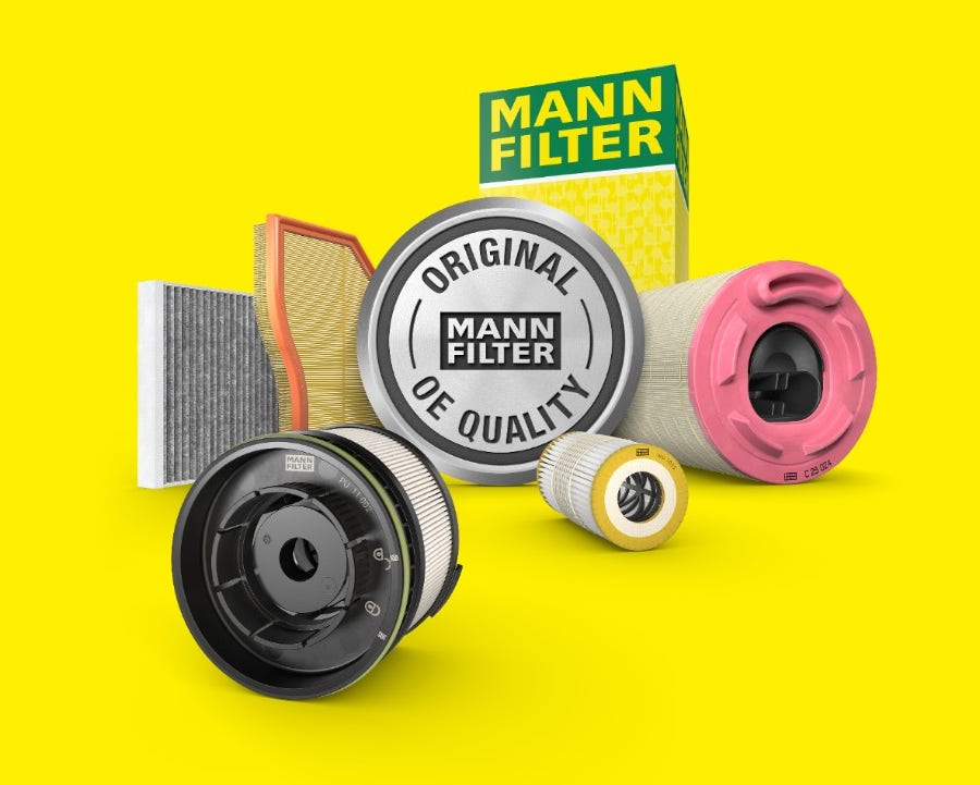 OEM automotive: filters in OE quality by MANN-FILTER