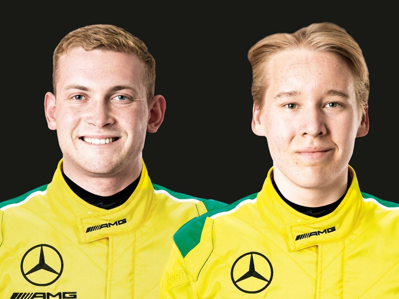 These are the MANN-FILTER junior Mamba drivers: Frank Bird and Elias Seppänen (from left)