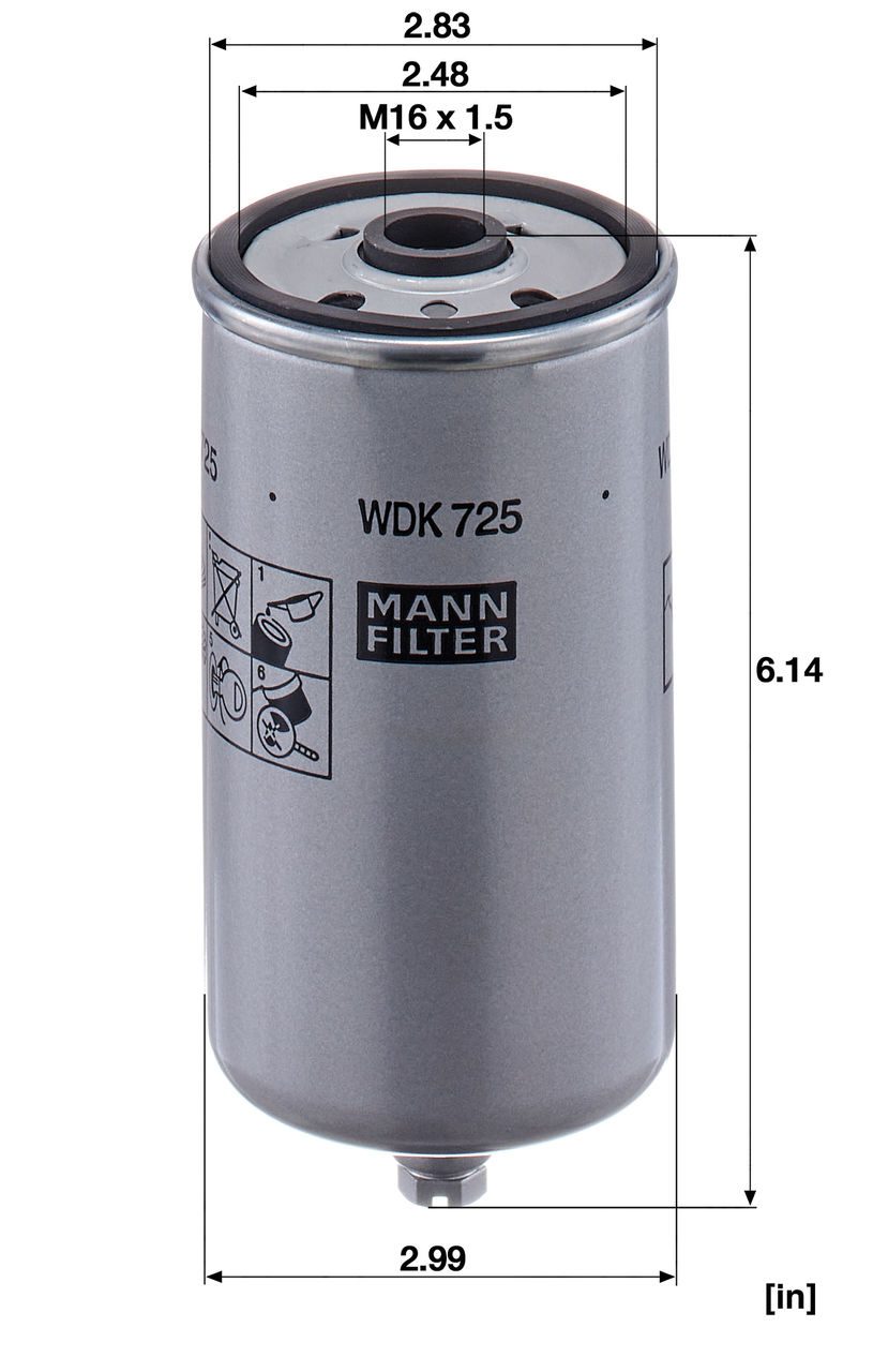 Product Image WDK725_MANN-FILTER