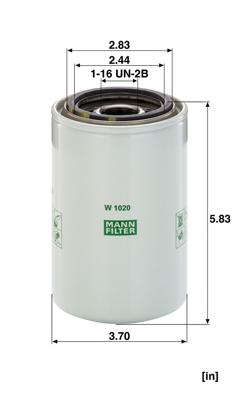 Product Image W1020_MANN-FILTER
