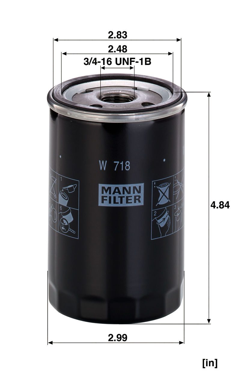Product Image W718_MANN-FILTER