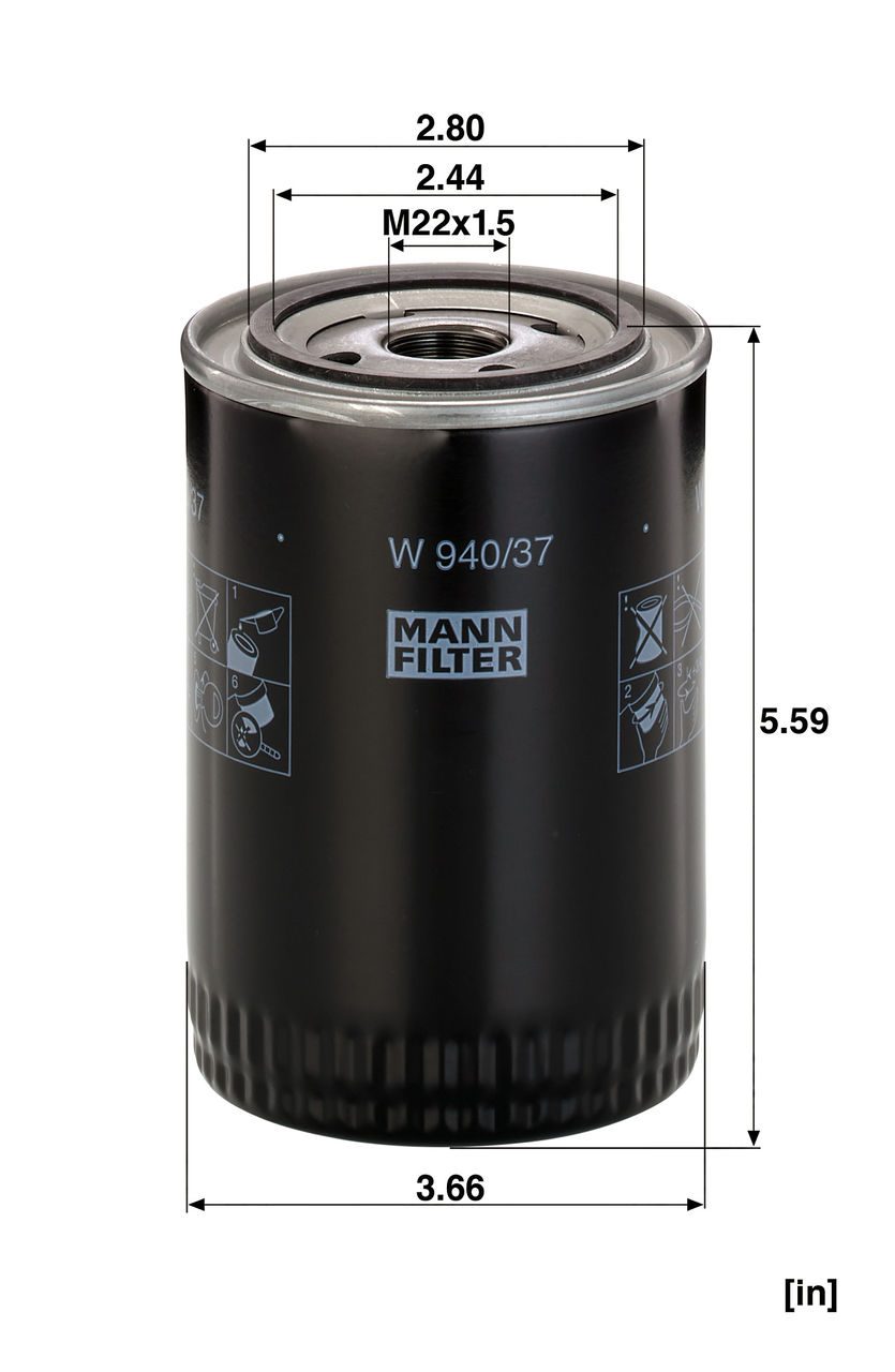 Product Image W940/37_MANN-FILTER