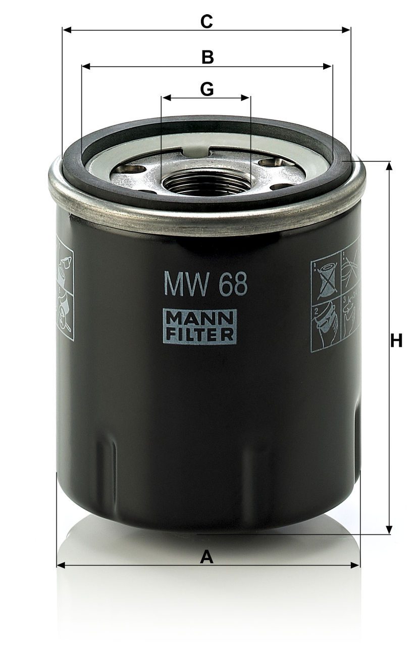 Product Image MW68_MANN-FILTER