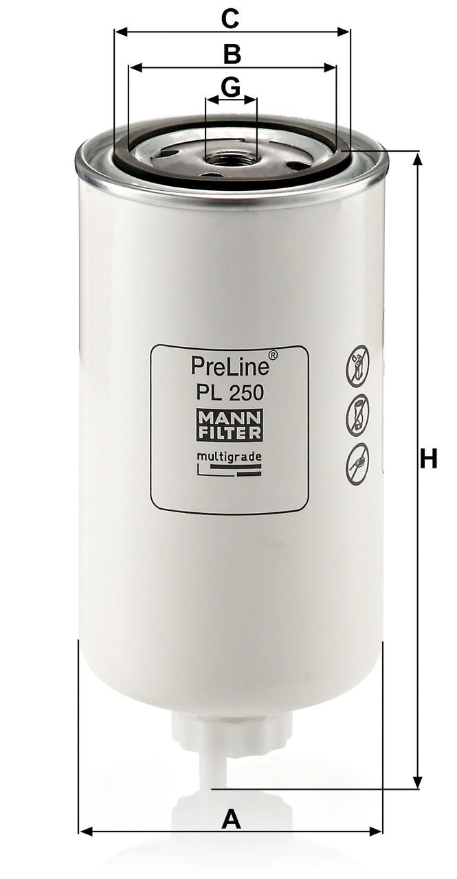 Product Image PL250_MANN-FILTER
