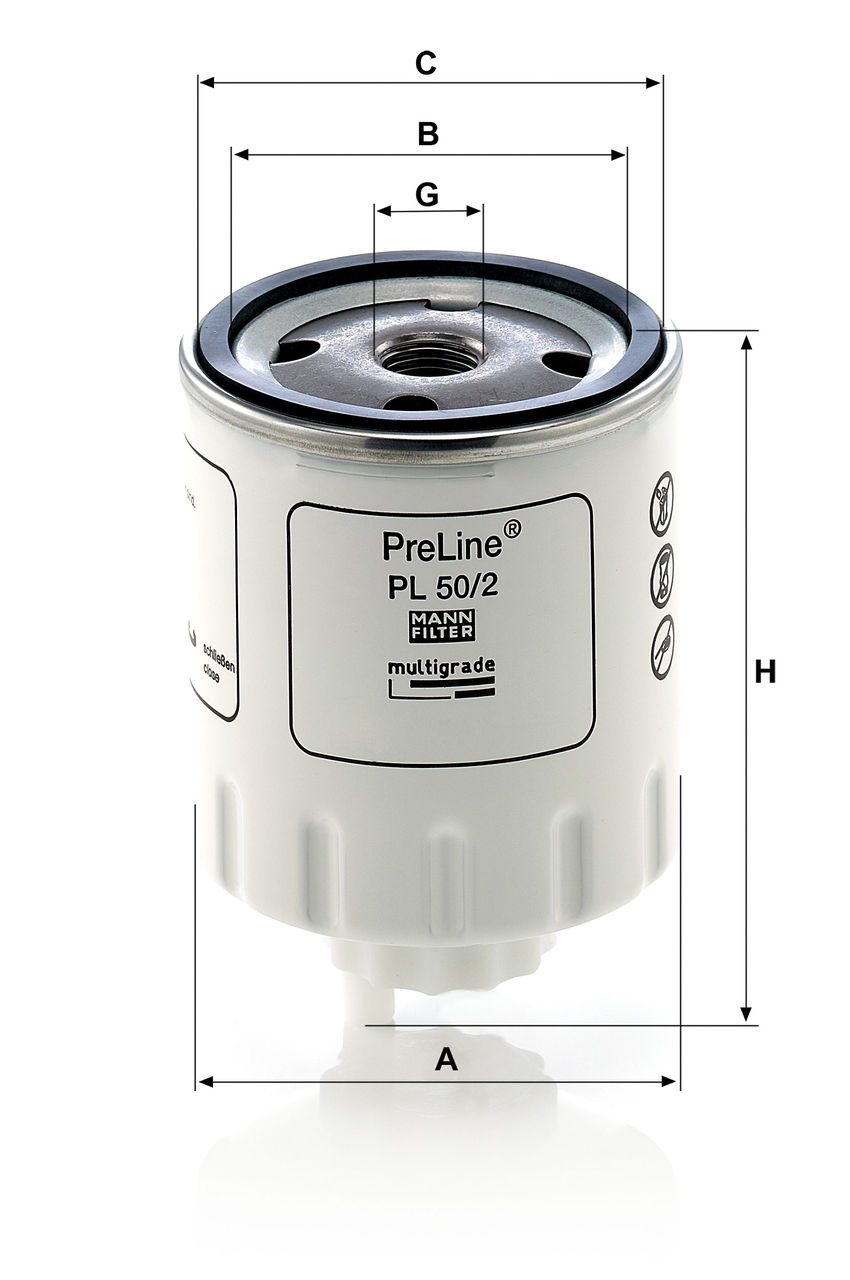Product Image PL50/2_MANN-FILTER