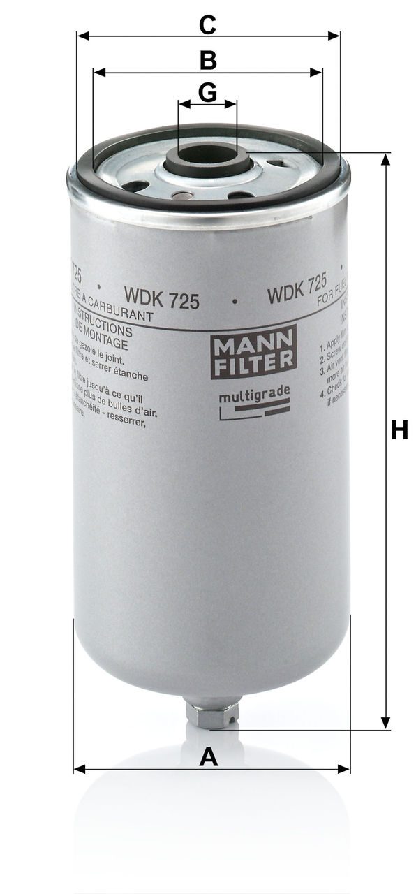 Product Image WDK725_MANN-FILTER