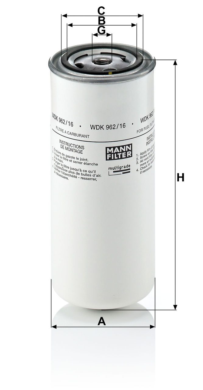 Product Image WDK962/16_MANN-FILTER