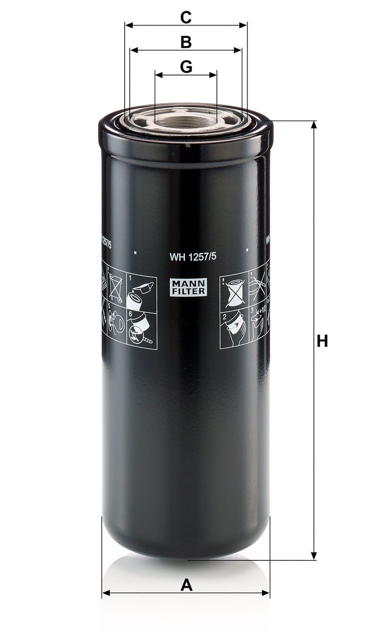 Product Image WH1257/5_MANN-FILTER