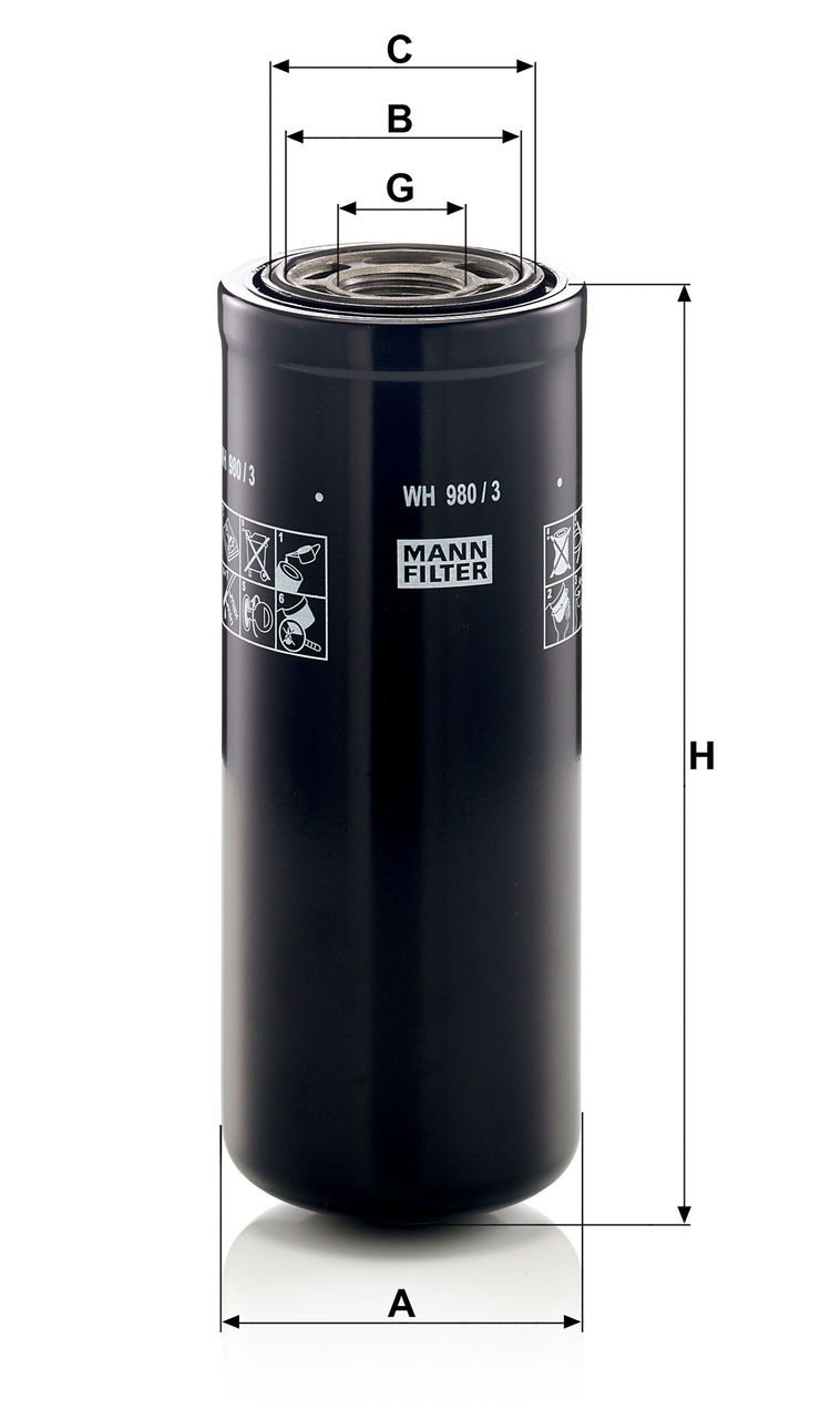 Product Image WH980/3_MANN-FILTER