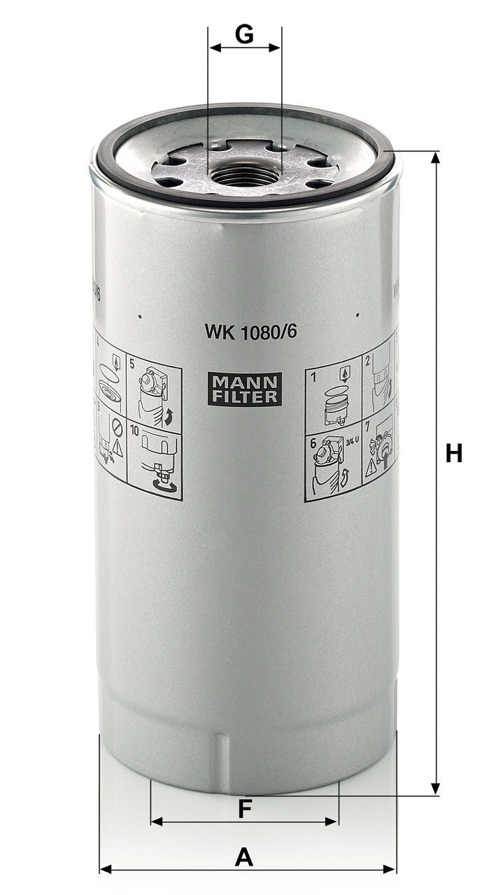 Product Image WK1080/6X_MANN-FILTER