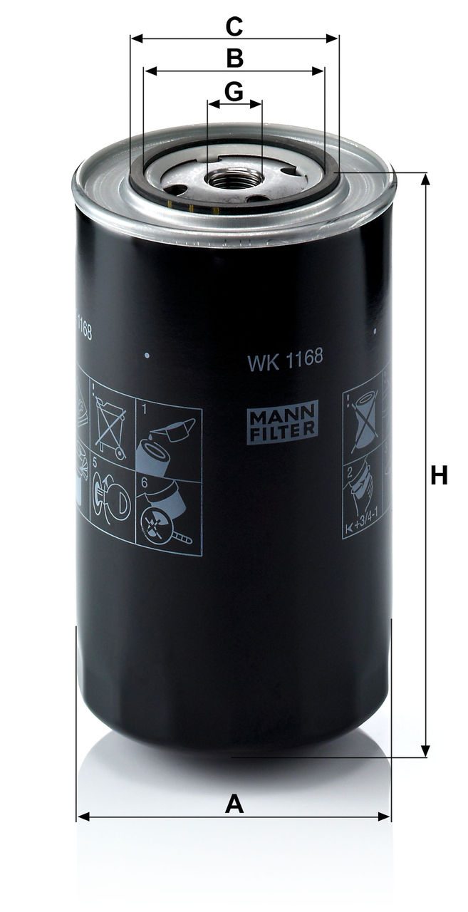 Product Image WK1168_MANN-FILTER