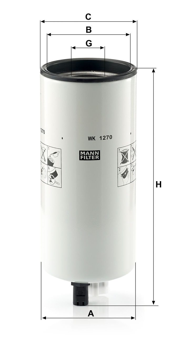 Product Image WK1270_MANN-FILTER