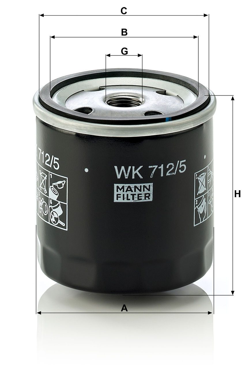 Product Image WK712/5_MANN-FILTER