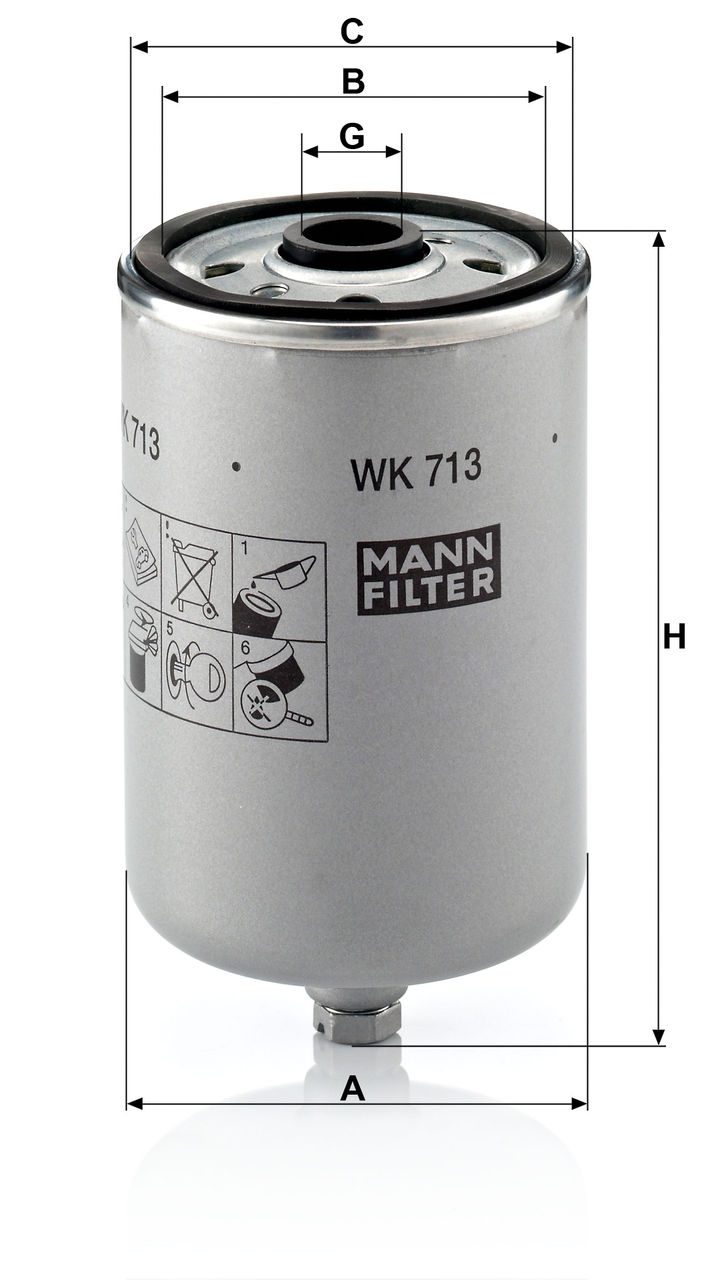 Product Image WK713_MANN-FILTER