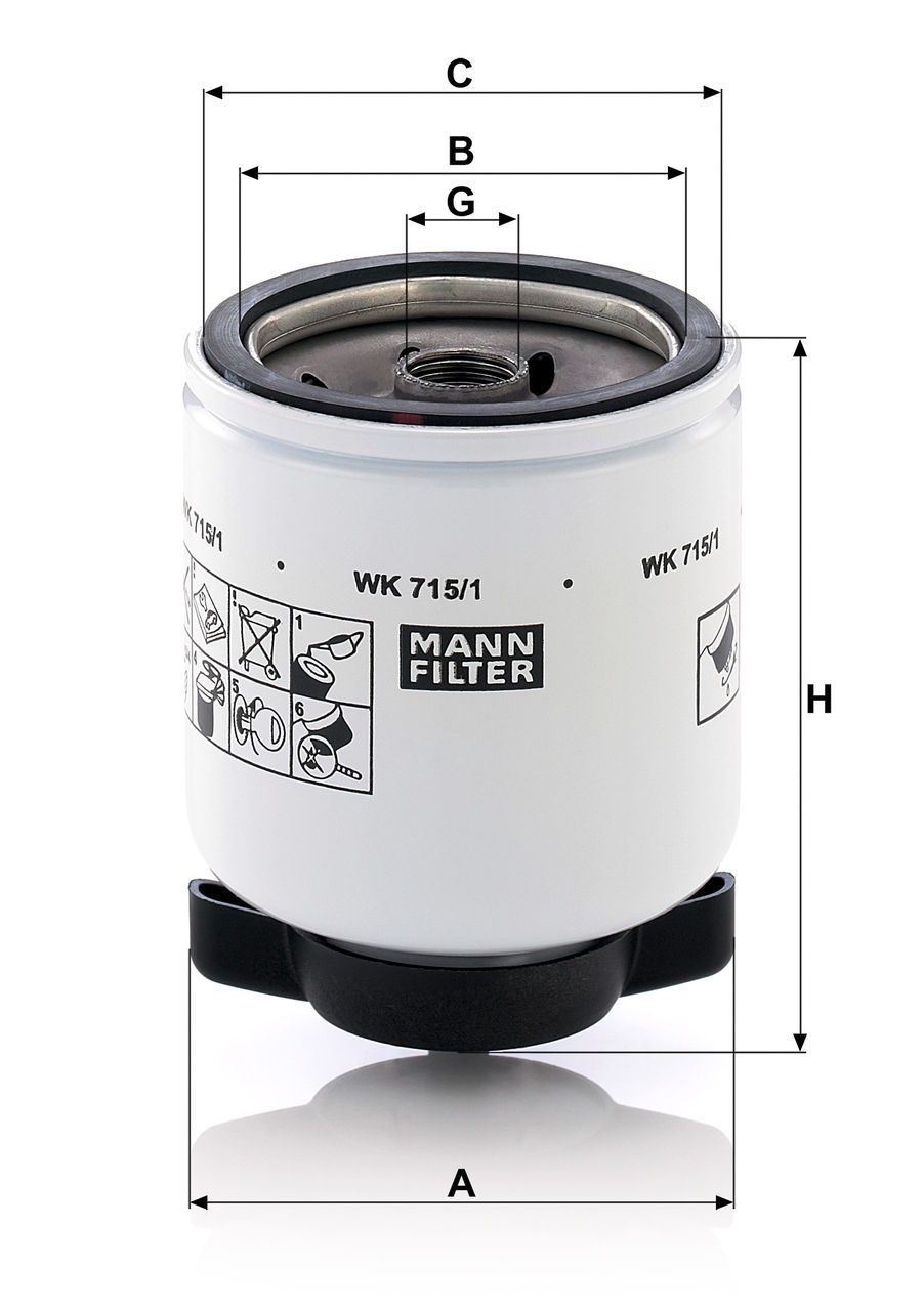 Product Image WK715/1_MANN-FILTER