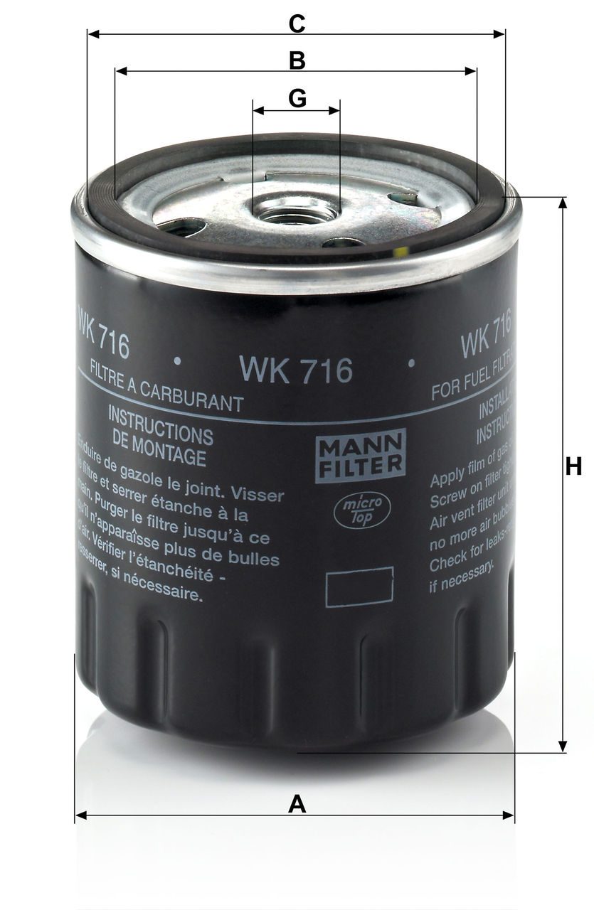 Product Image WK716_MANN-FILTER