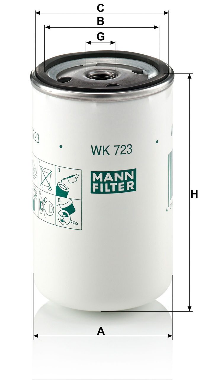 Product Image WK723(10)_MANN-FILTER