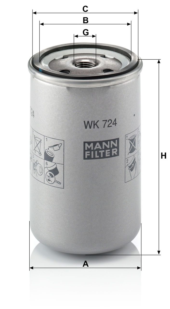 Product Image WK724_MANN-FILTER