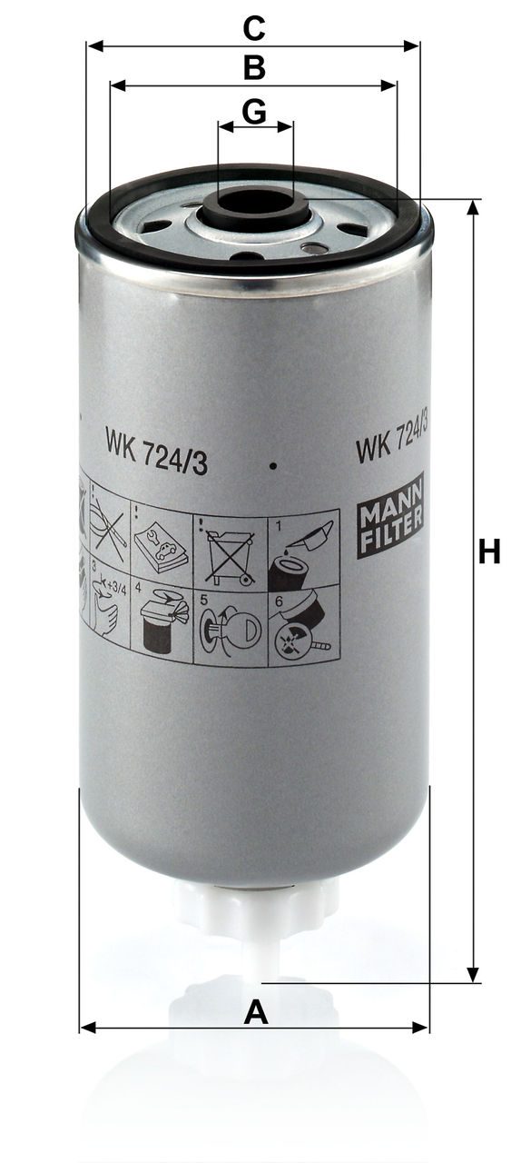 Product Image WK724/3_MANN-FILTER