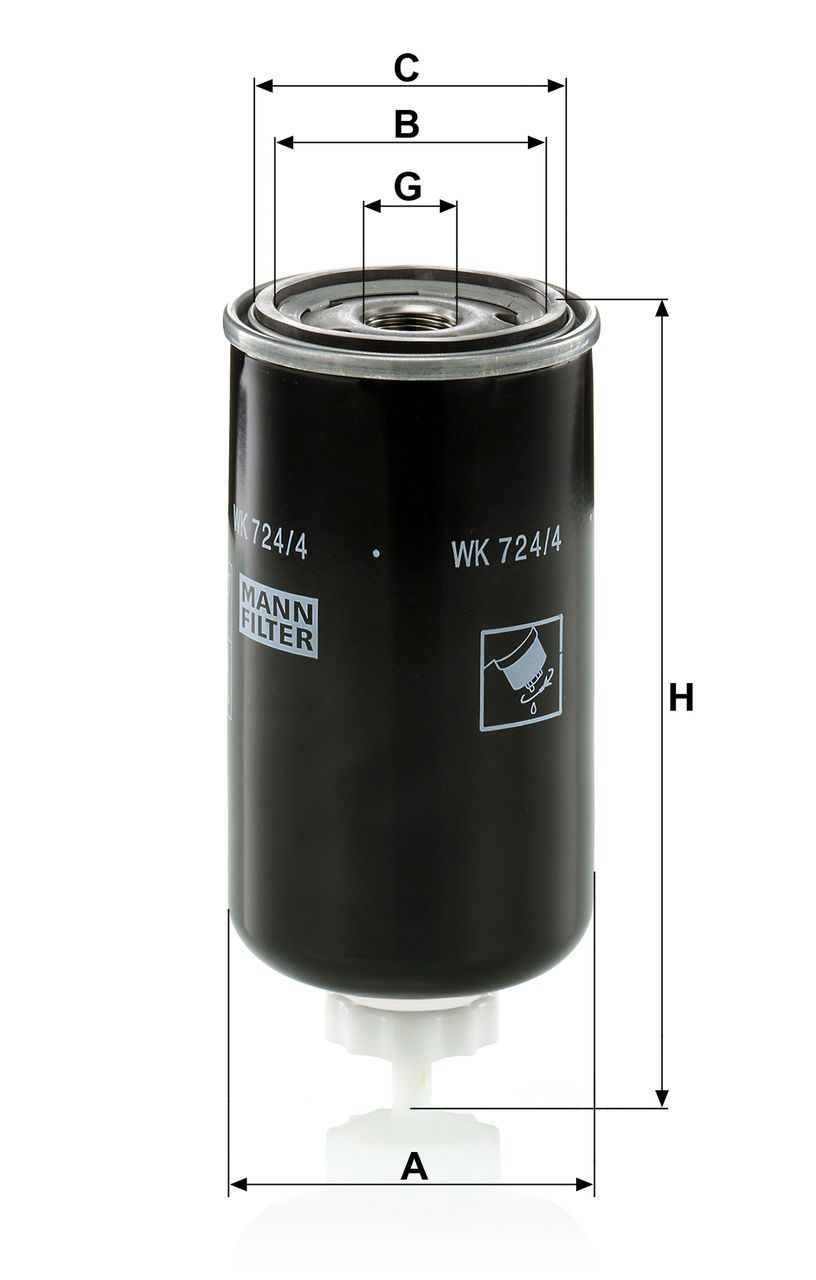 Product Image WK724/4_MANN-FILTER