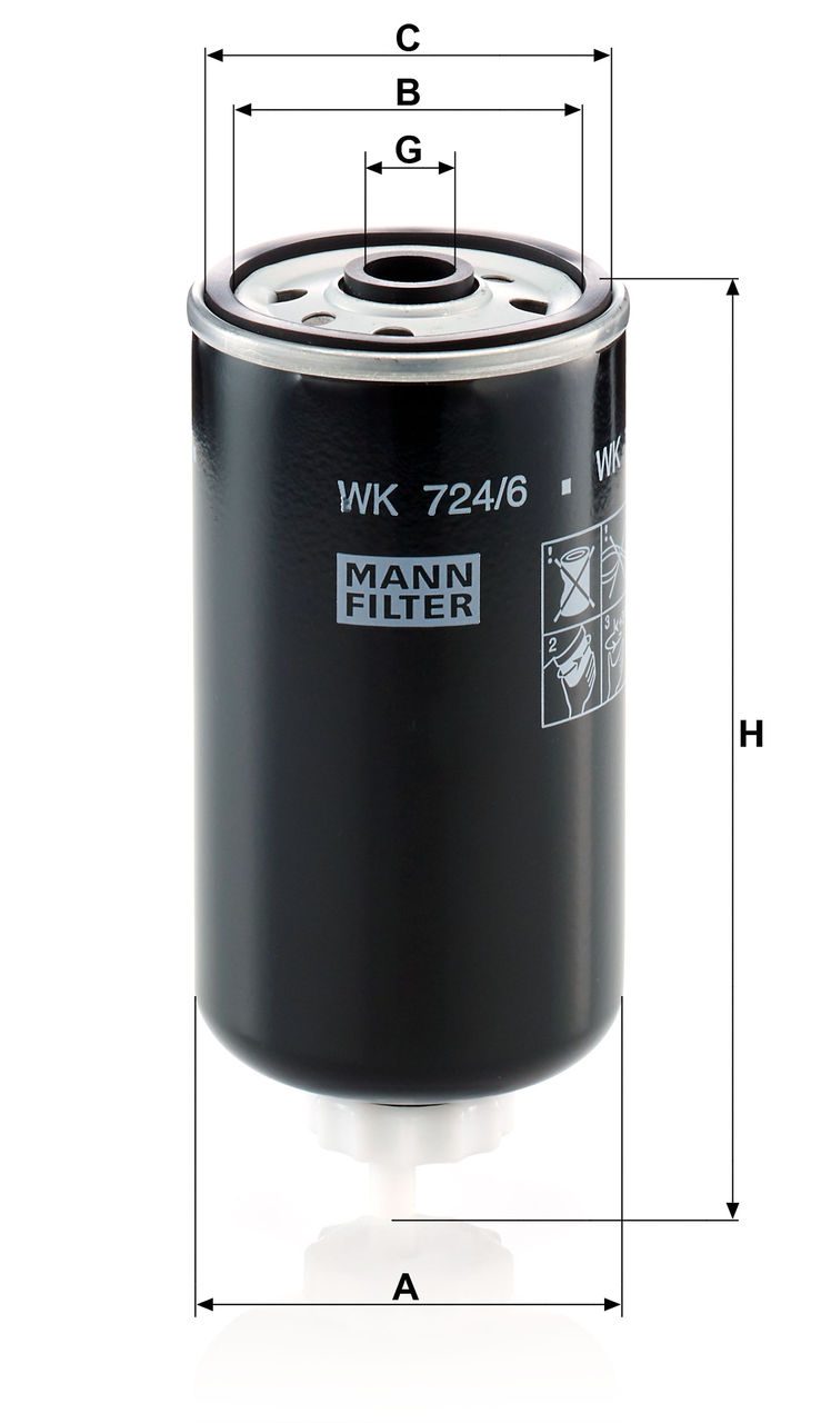Product Image WK724/6_MANN-FILTER