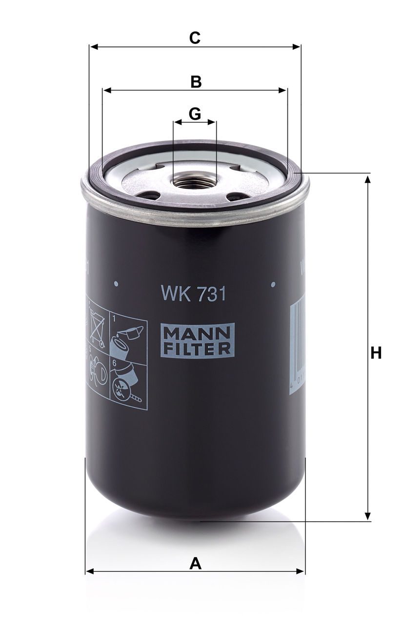 Product Image WK731(10)_MANN-FILTER
