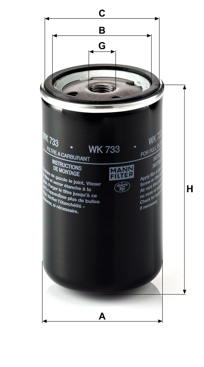 Product Image WK733_MANN-FILTER
