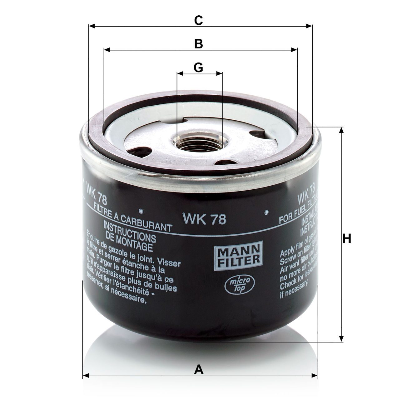 Product Image WK78_MANN-FILTER