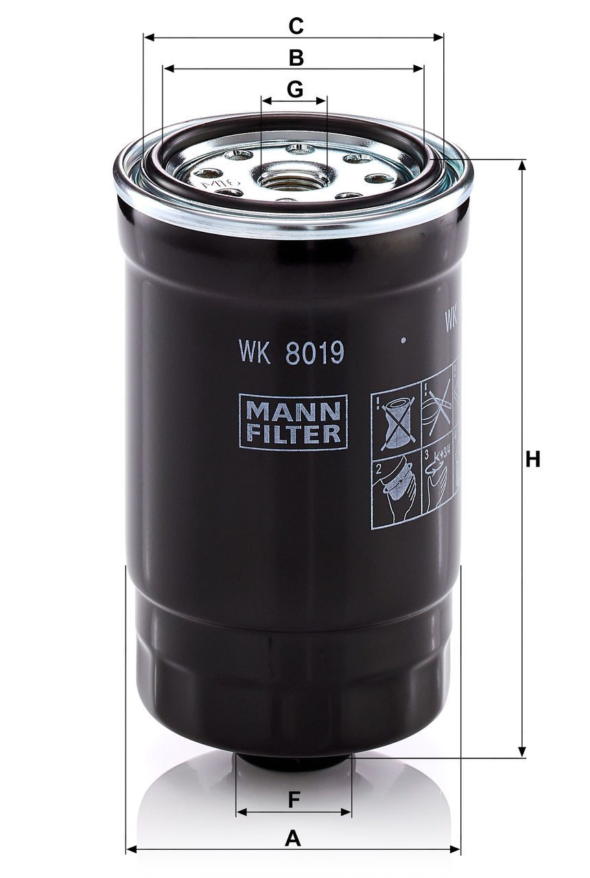 Product Image WK8019_MANN-FILTER