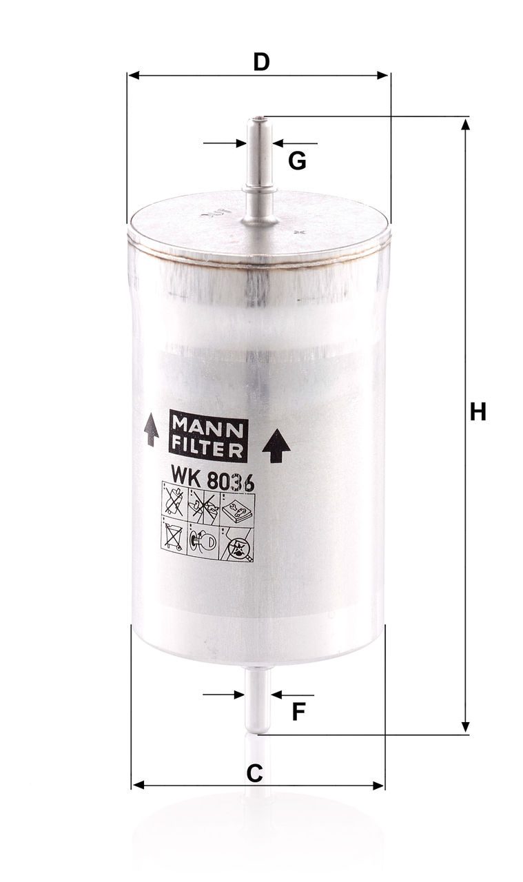 Product Image WK8036_MANN-FILTER
