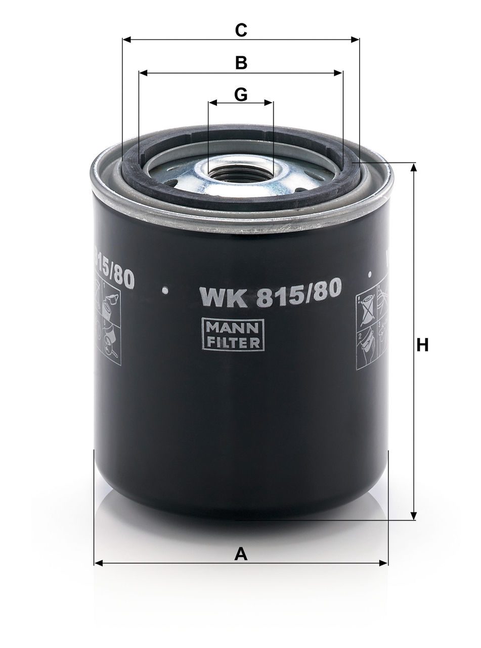 Product Image WK815/80_MANN-FILTER