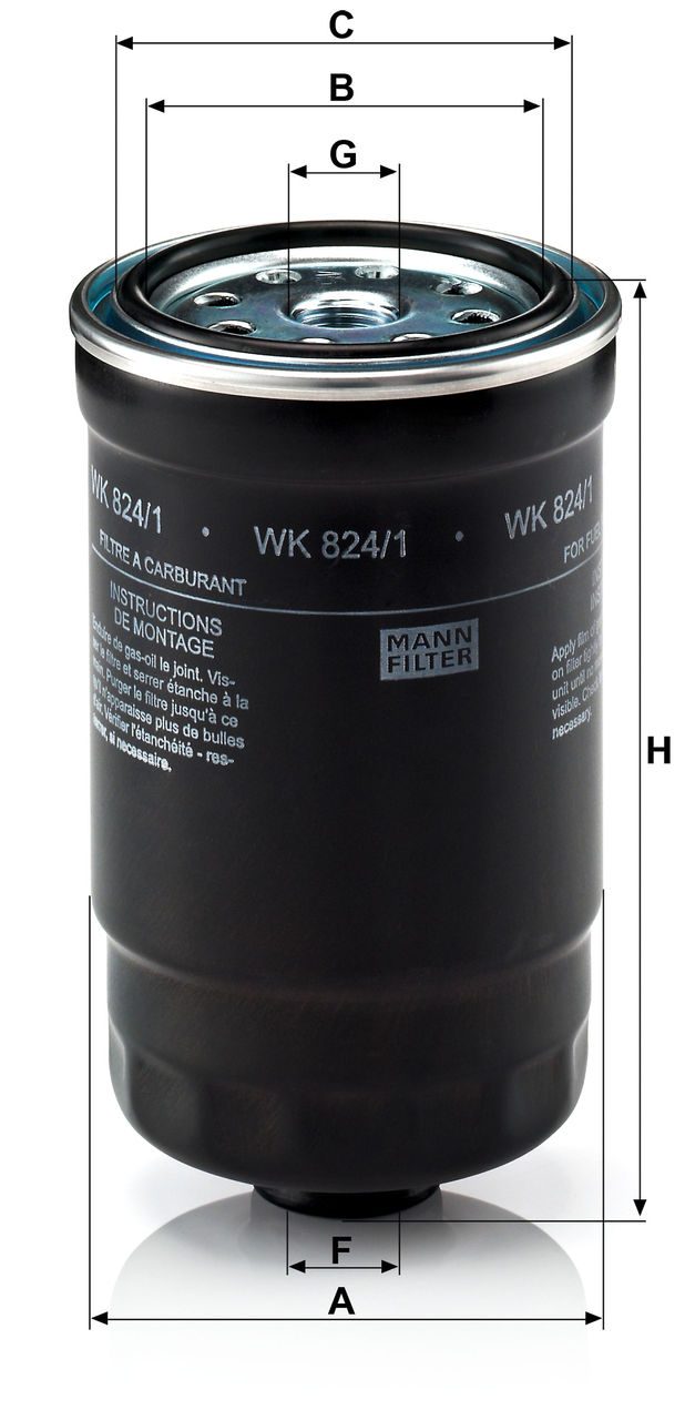 Product Image WK824/1_MANN-FILTER