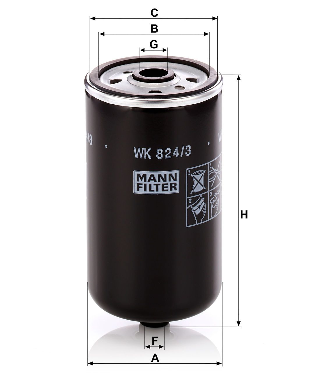 Product Image WK824/3_MANN-FILTER