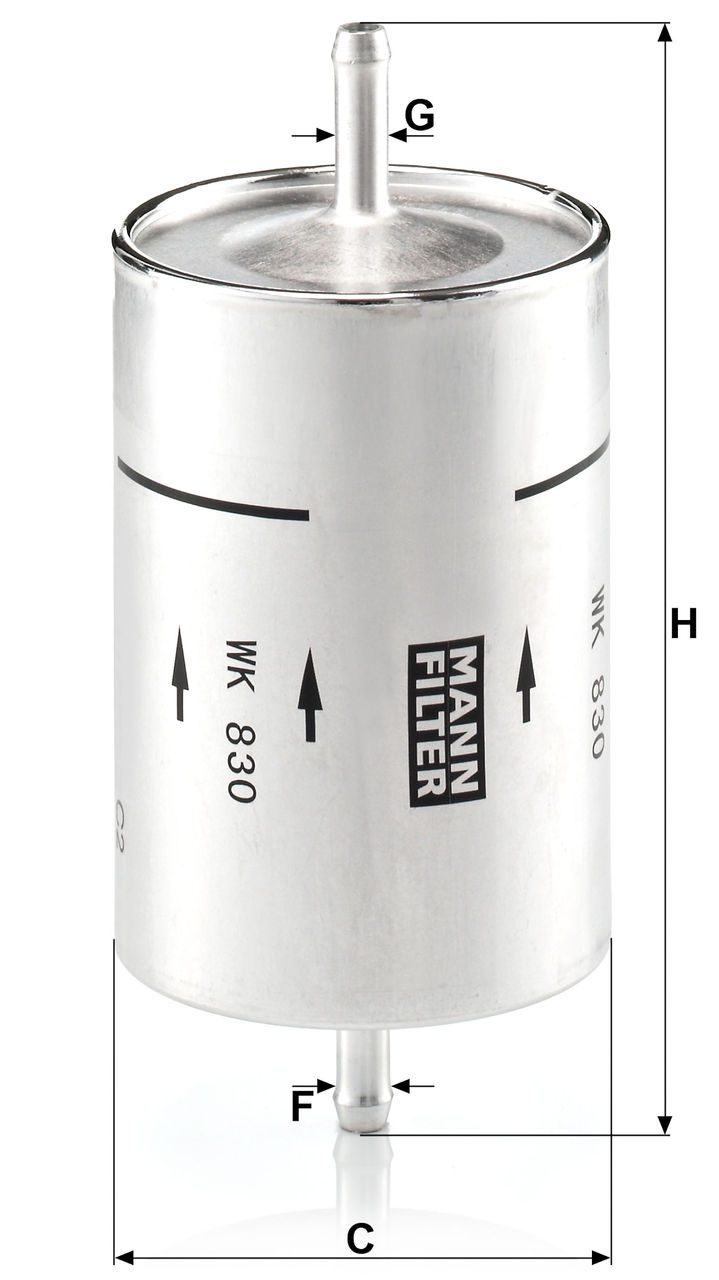 Product Image WK830_MANN-FILTER