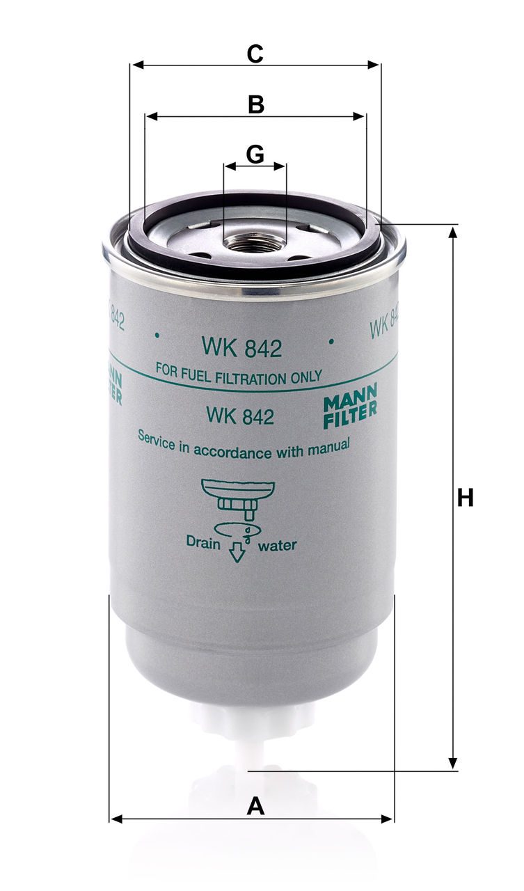 Product Image WK842_MANN-FILTER