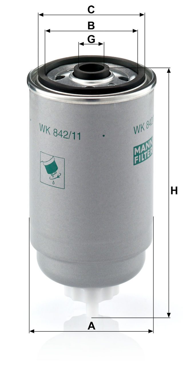 Product Image WK842/11_MANN-FILTER
