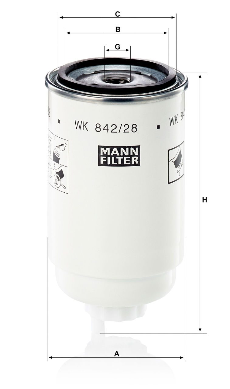 Product Image WK842/28_MANN-FILTER