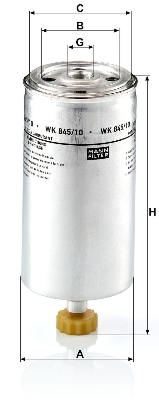 Product Image WK845/10_MANN-FILTER