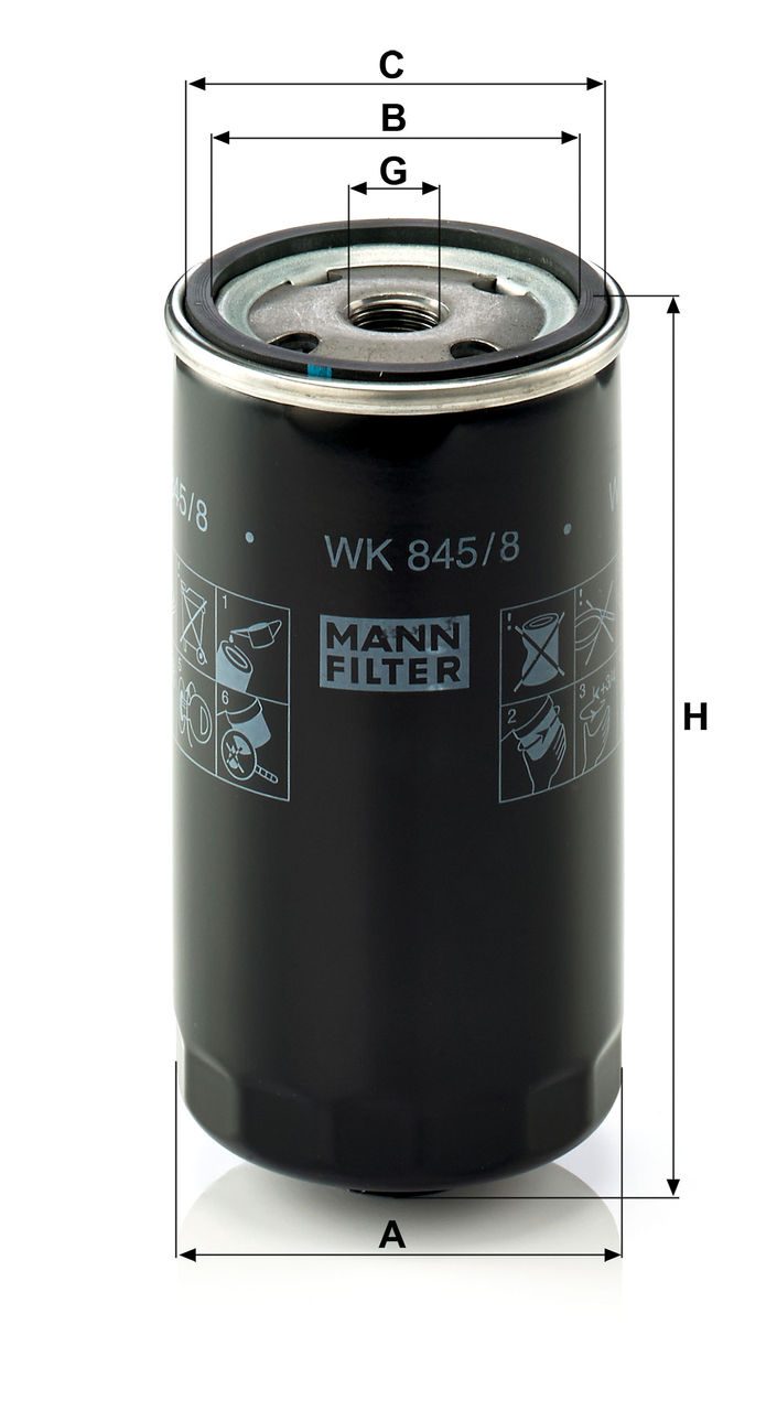 Product Image WK845/8_MANN-FILTER