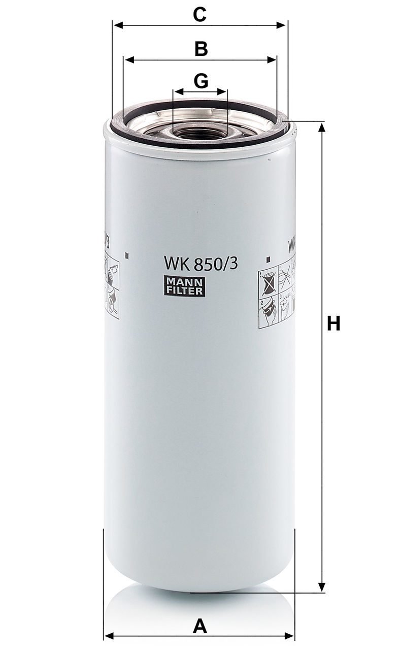 Product Image WK850/3_MANN-FILTER