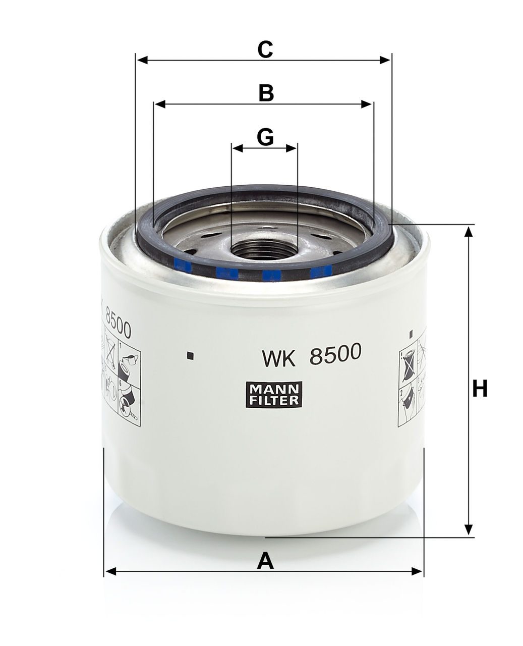 Product Image WK8500_MANN-FILTER