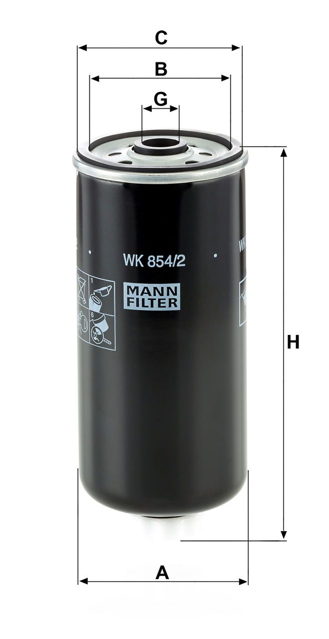 Product Image WK854/2_MANN-FILTER