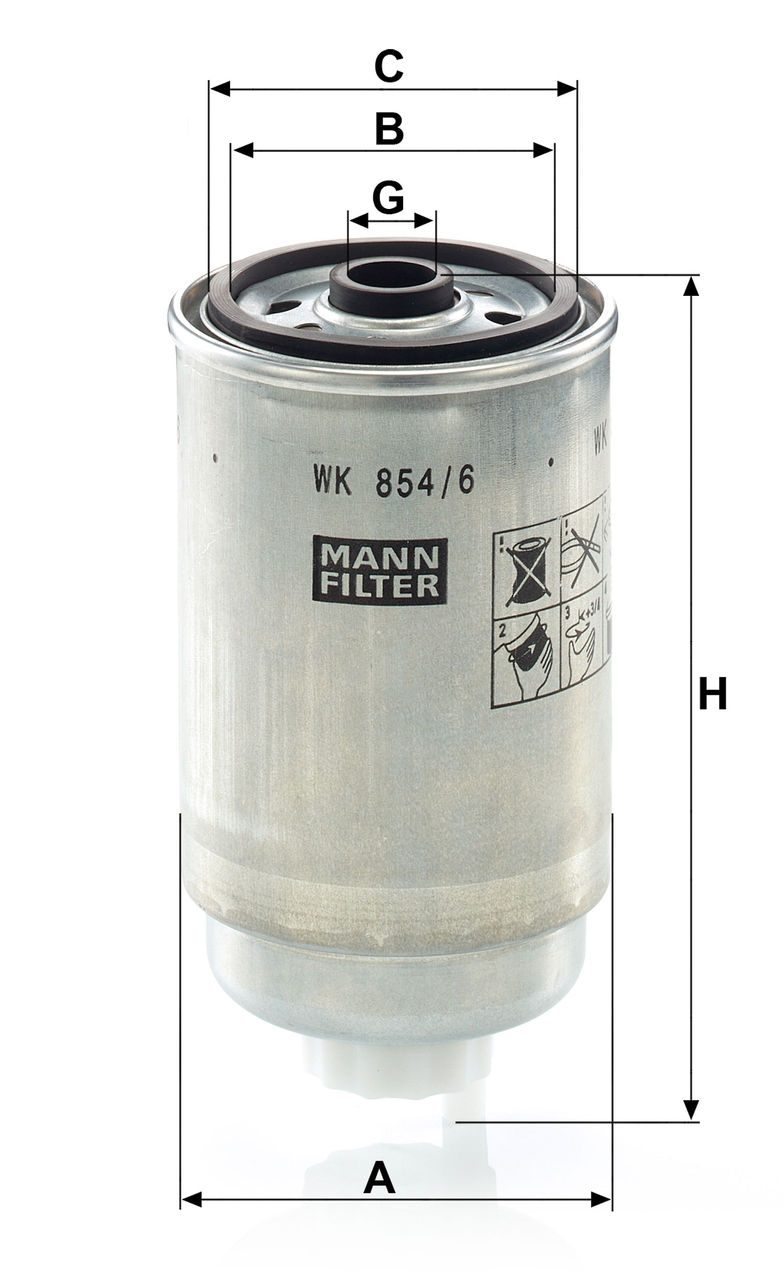 Product Image WK854/6_MANN-FILTER