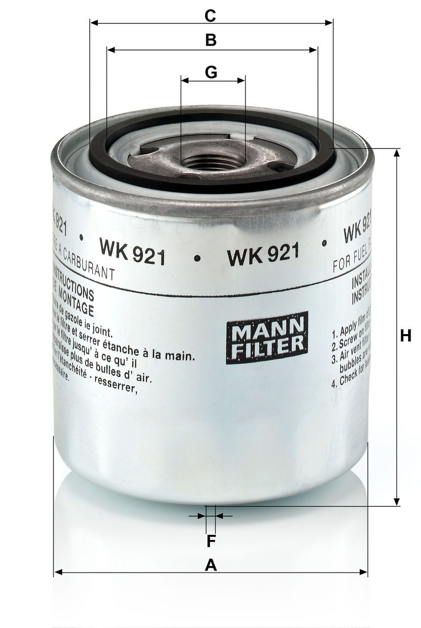 Product Image WK921_MANN-FILTER
